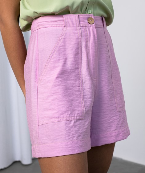 YAS Leno Shorts pink