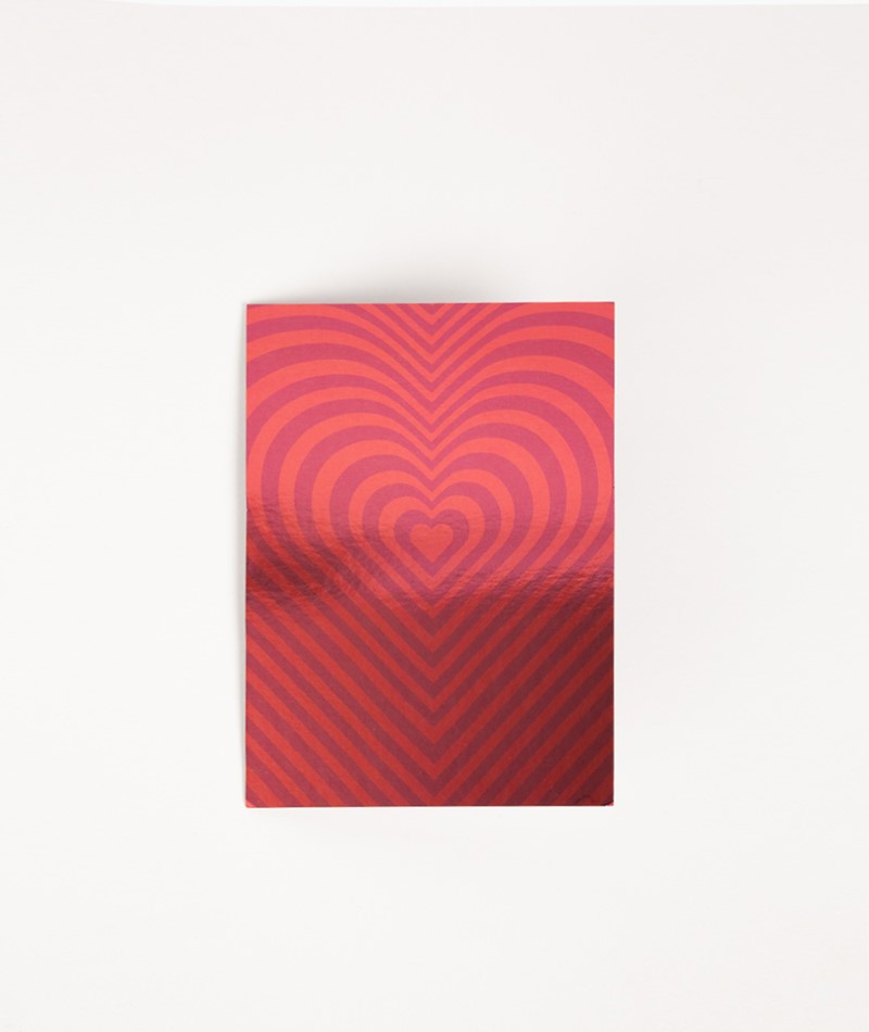 KAUF DICH GLÜCKLICH Postkarte red heart