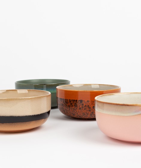 HKLIVING Ceramic Set 70`s Dessert Bowls