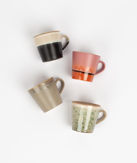 HKLIVING Ceramic Set 70`s Americano Mugs