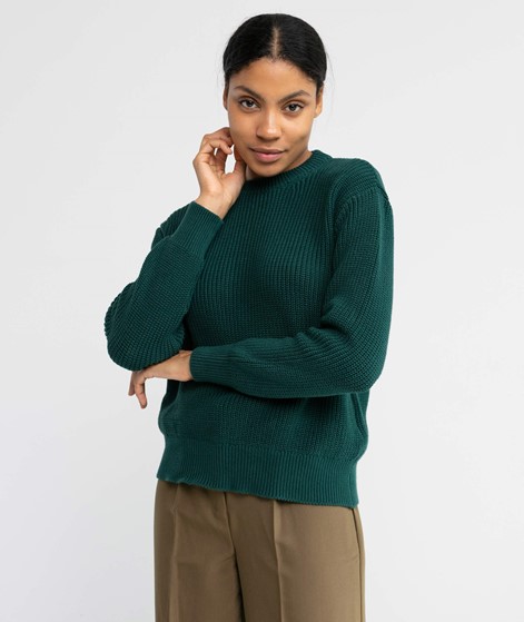 KAUF DICH GLCKLICH Strickpullover grn aus Bio-Baumwolle