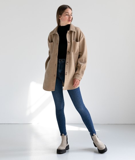 VILA VIKimmi L/S Overshirt beige