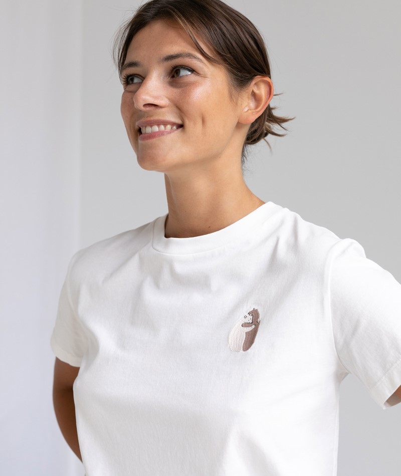 KAUF DICH GLÜCKLICH T-Shirt Weiß aus Bio-Baumwolle