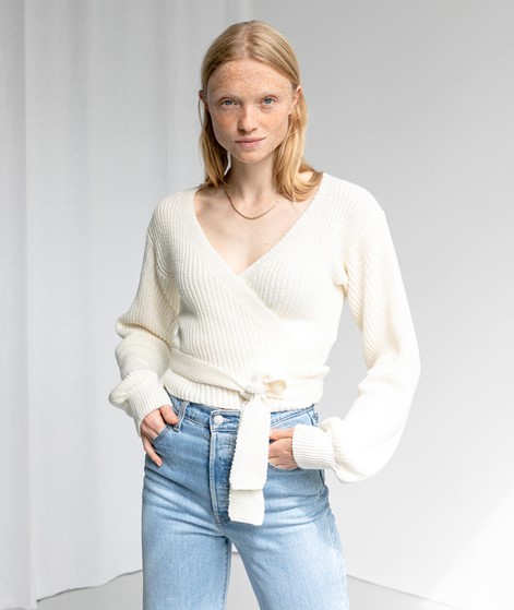 KAUF DICH GLCKLICH Cardigan creme aus Bio-Baumwolle
