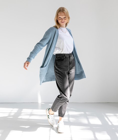 VILA VIRil Rib Cardigan hellblau