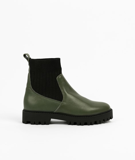 KAUF DICH GLCKLICH Lederstiefel grn