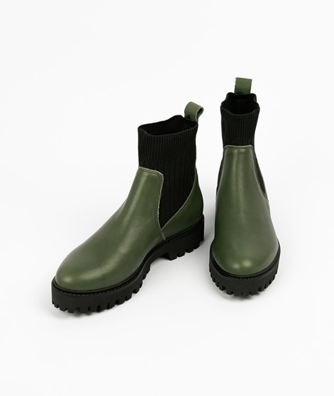 KAUF DICH GLCKLICH Lederstiefel grn