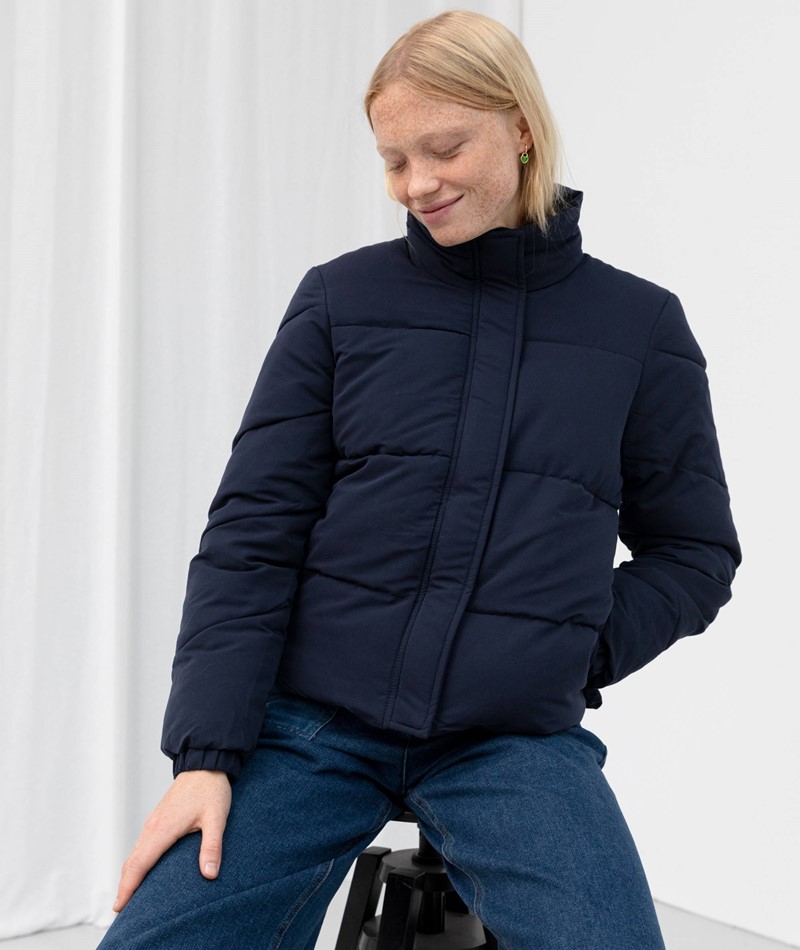 ANOTHER LABEL Mille Puffer Jacke blau