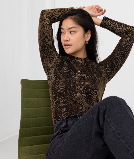VILA VISoleil Glitter Longsleeve gold
