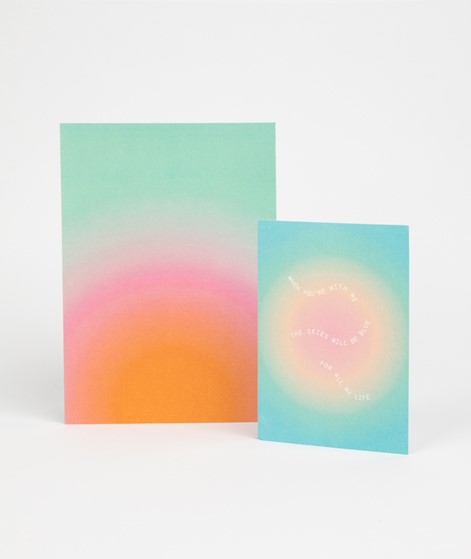 KAUF DICH GLCKLICH Mini Poster A5 Radial