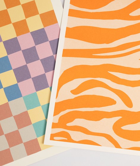 KAUF DICH GLCKLICH Mini Poster A5 Zebra