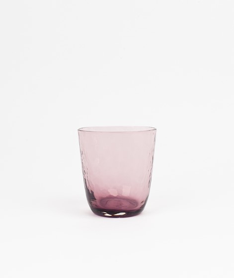 BROSTE Hammered Trinkglas rosa