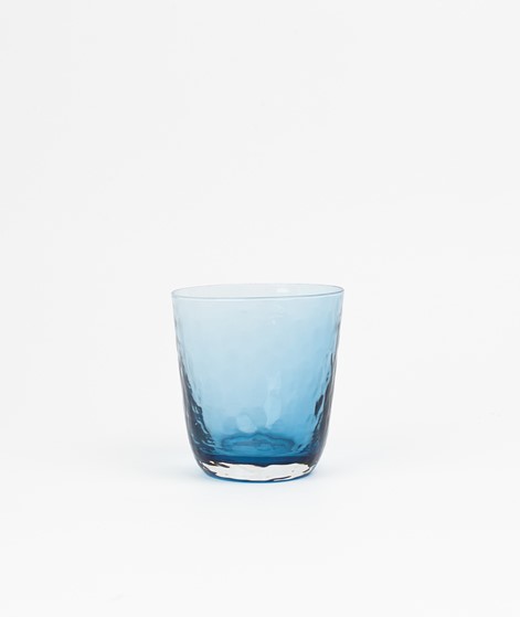 BROSTE Hammered Trinkglas blau