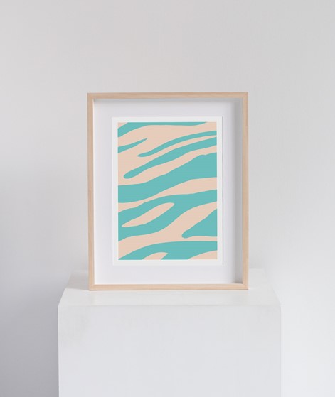 KAUF DICH GLCKLICH Poster A3 Zebra