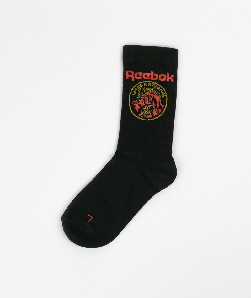 REEBOK CL Outdoor Socken Gr. 40-45 Schwarz