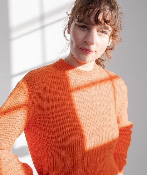 KAUF DICH GLÜCKLICH Pullover orange aus Bio-Baumwolle
