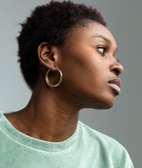 FLAWED Iconic Hoops gold