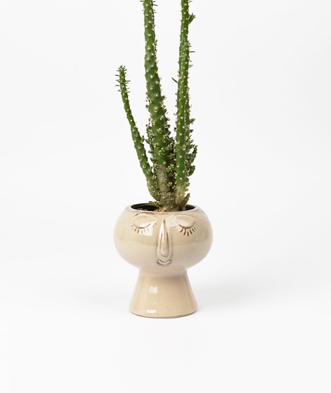 MADAM STOLTZ Blumentopf klein beige