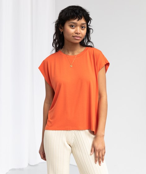 KAUF DICH GLÜCKLICH T-Shirt orange aus  LENZING™ ECOVERO™