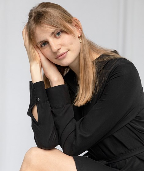 ANOTHER LABEL Peri Kleid l/s schwarz