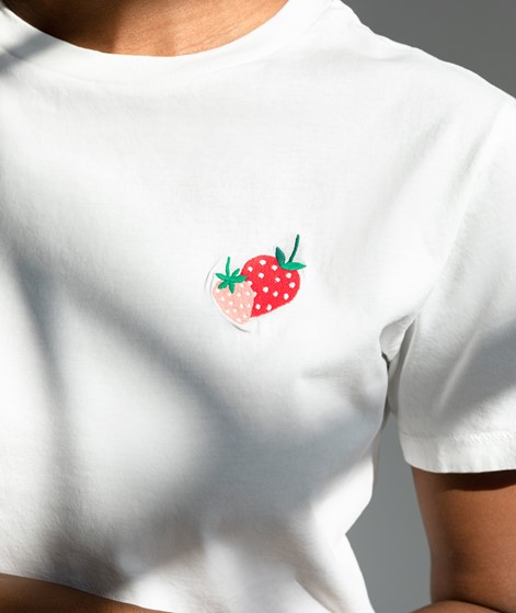 KAUF DICH GLÜCKLICH T-Shirt strawberry aus Bio-Baumwolle