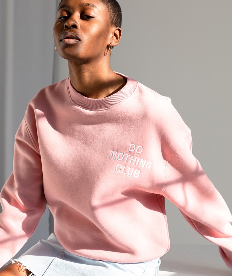 ON VACATION Do Nothing Club Sweater rosa