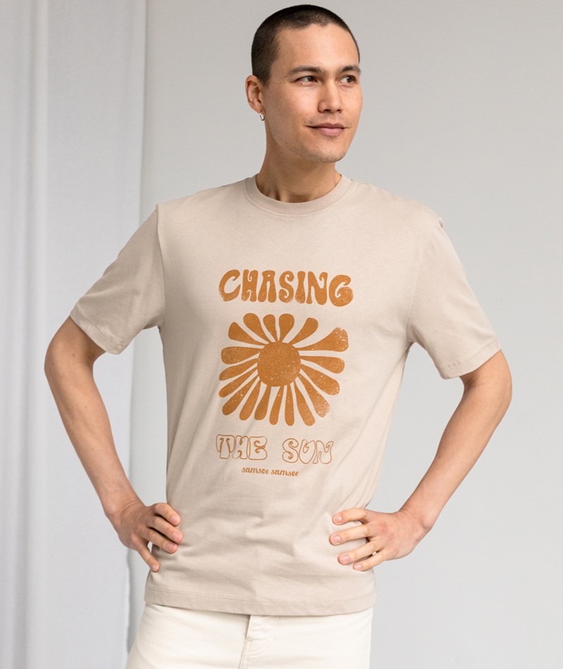 SAMSOE SAMSOE Chasing T-Shirt beige