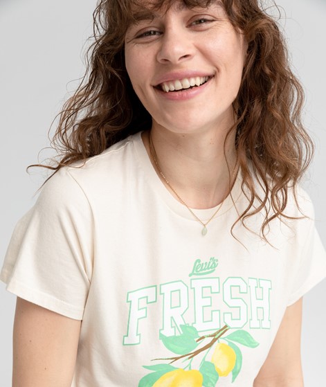 LEVI'S® Cropped Jordie T-Shirt weiß