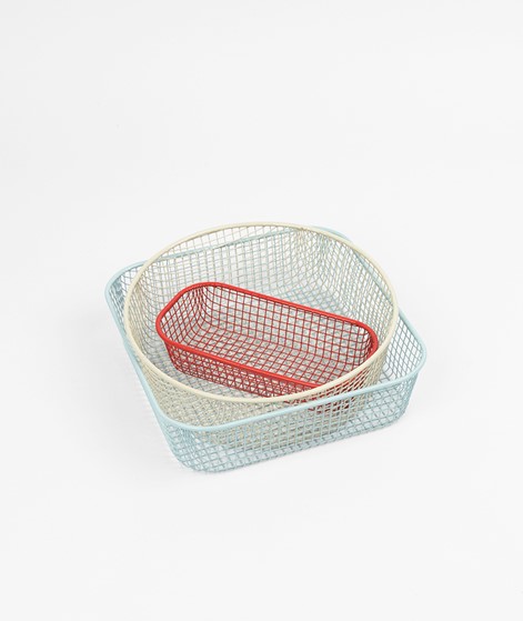 HAY Trinkets 3 Pcs Red Korb mehrfarbig