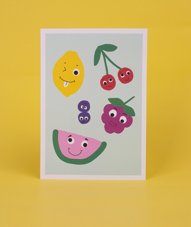 KAUF DICH GLÜCKLICH Mini Poster fruits