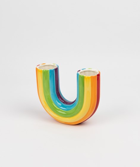 DOIY Rainbow Double Vase gestreift